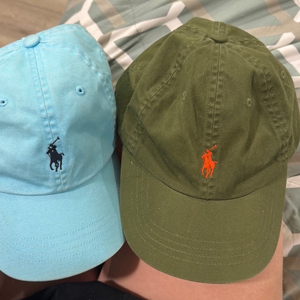 Polo hate baby blue and green 15 each or 25 for both